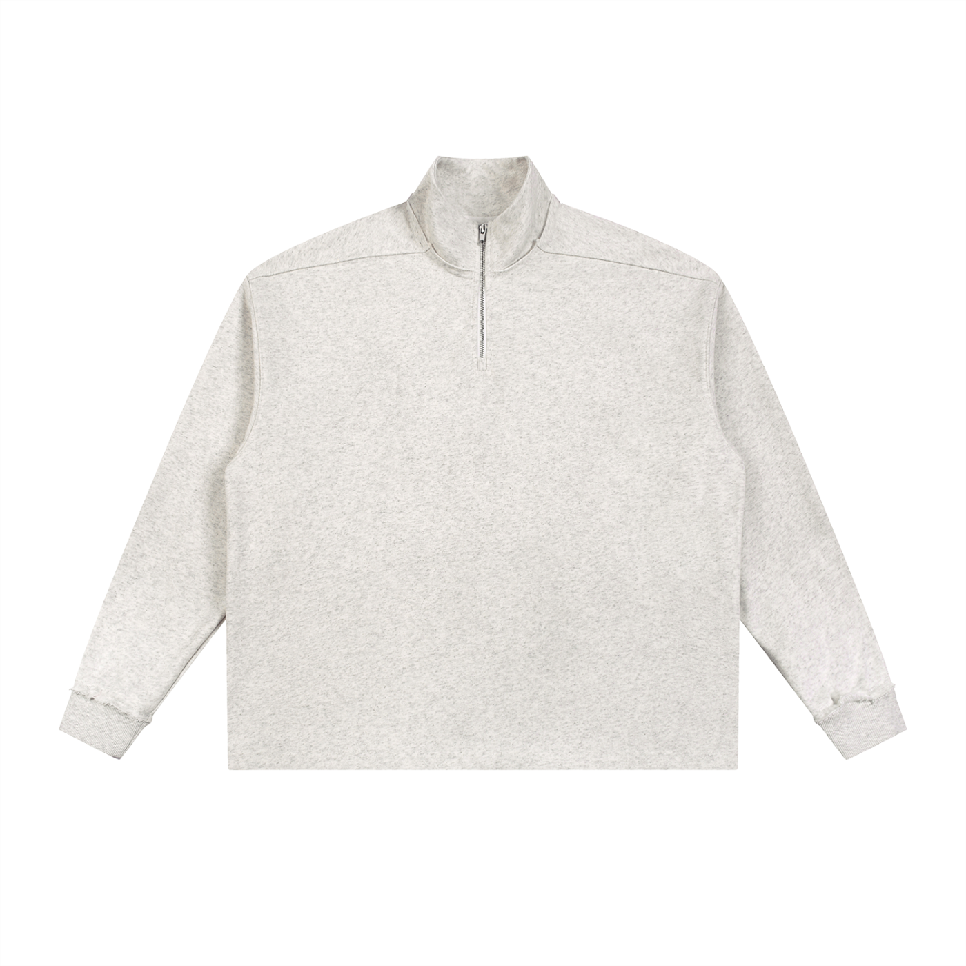 Quarter -Zip Rolled Edge Fleece Sweatshirt