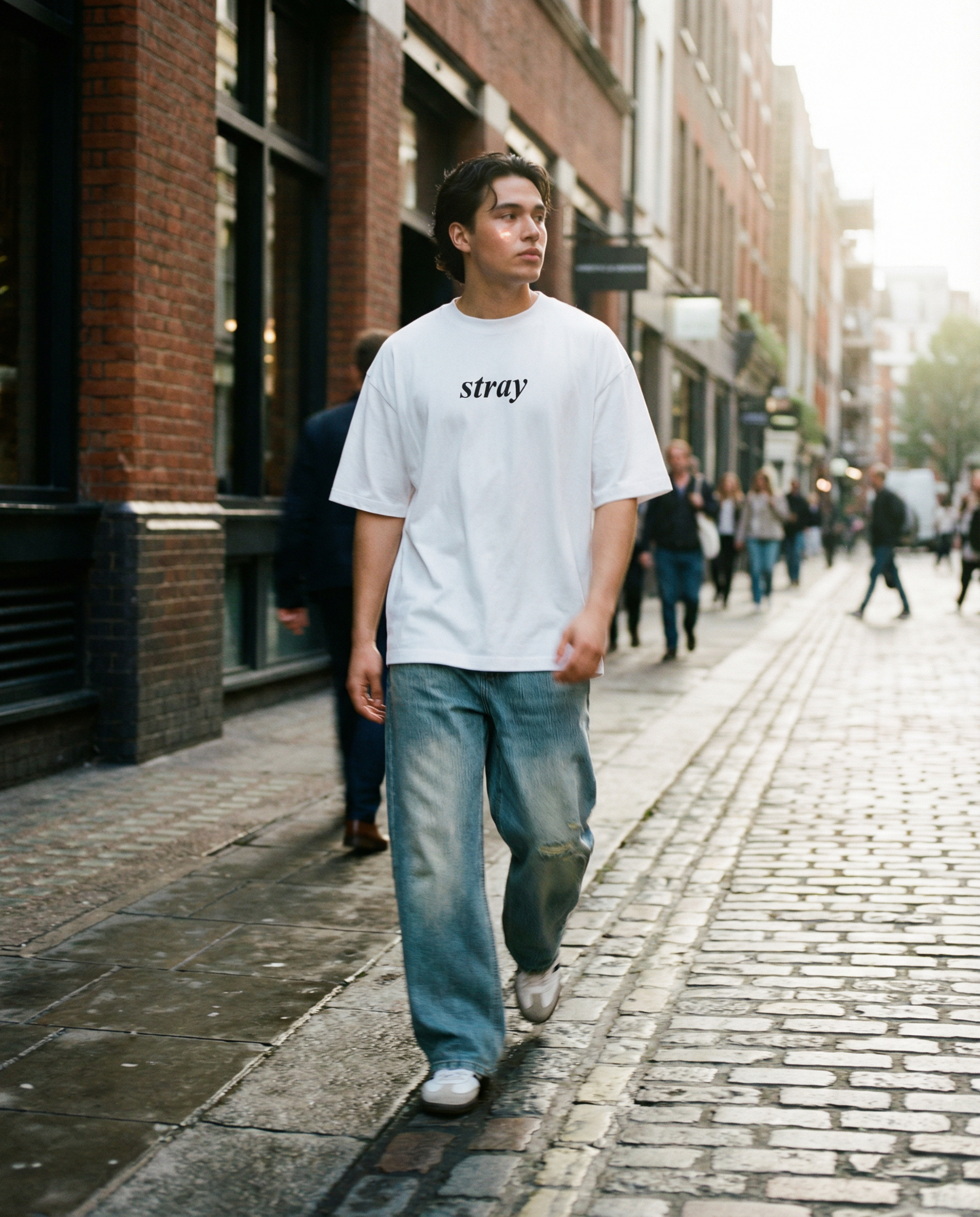 Vintage Wash Distressed Denim Jeans