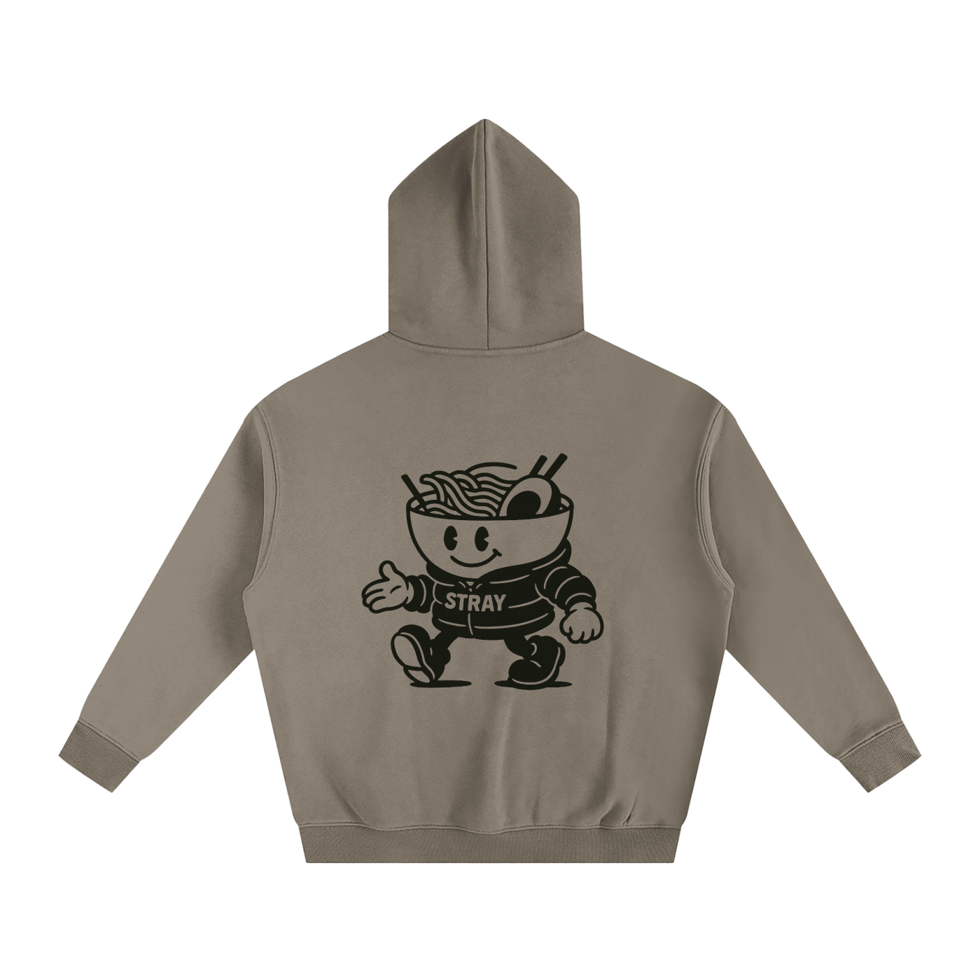 STRAY Ramen Oversize Fleeced Hoodie