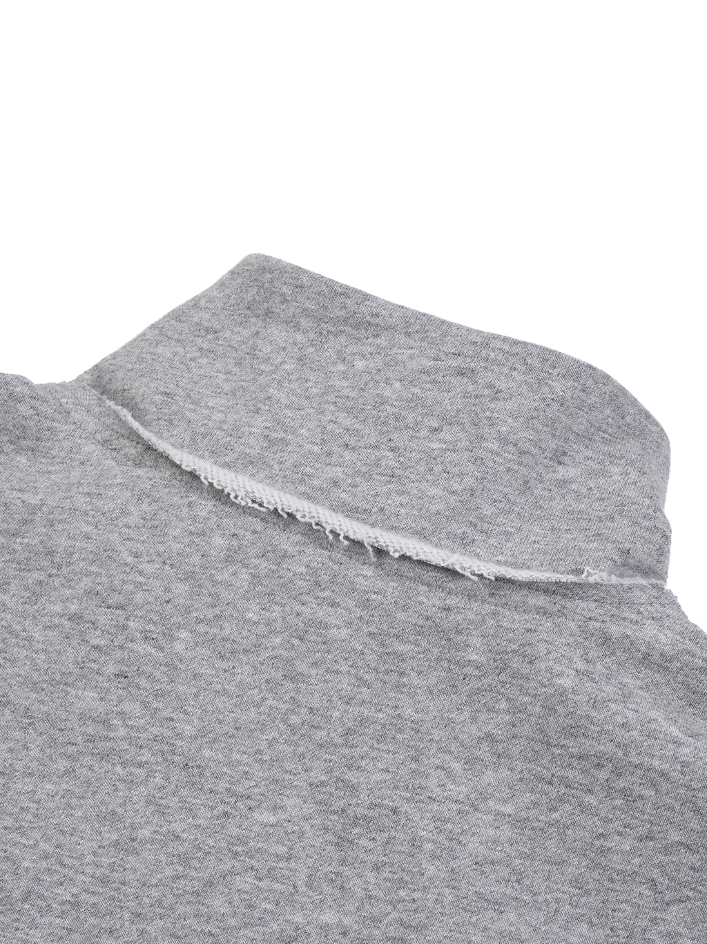 Quarter-Zip Rolled Edge Fleece Sweatshirt