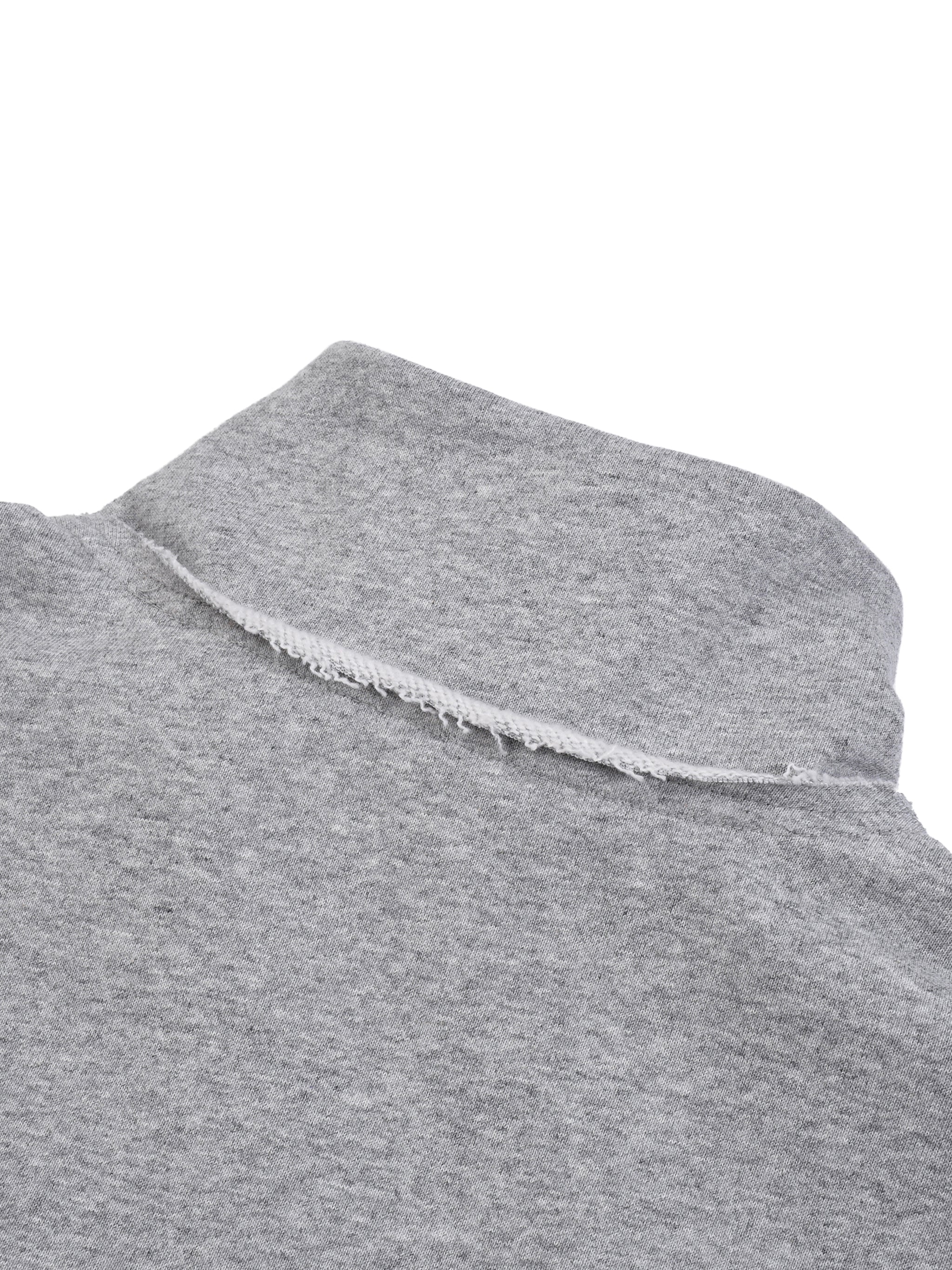 Quarter-Zip Rolled Edge Fleece Sweatshirt