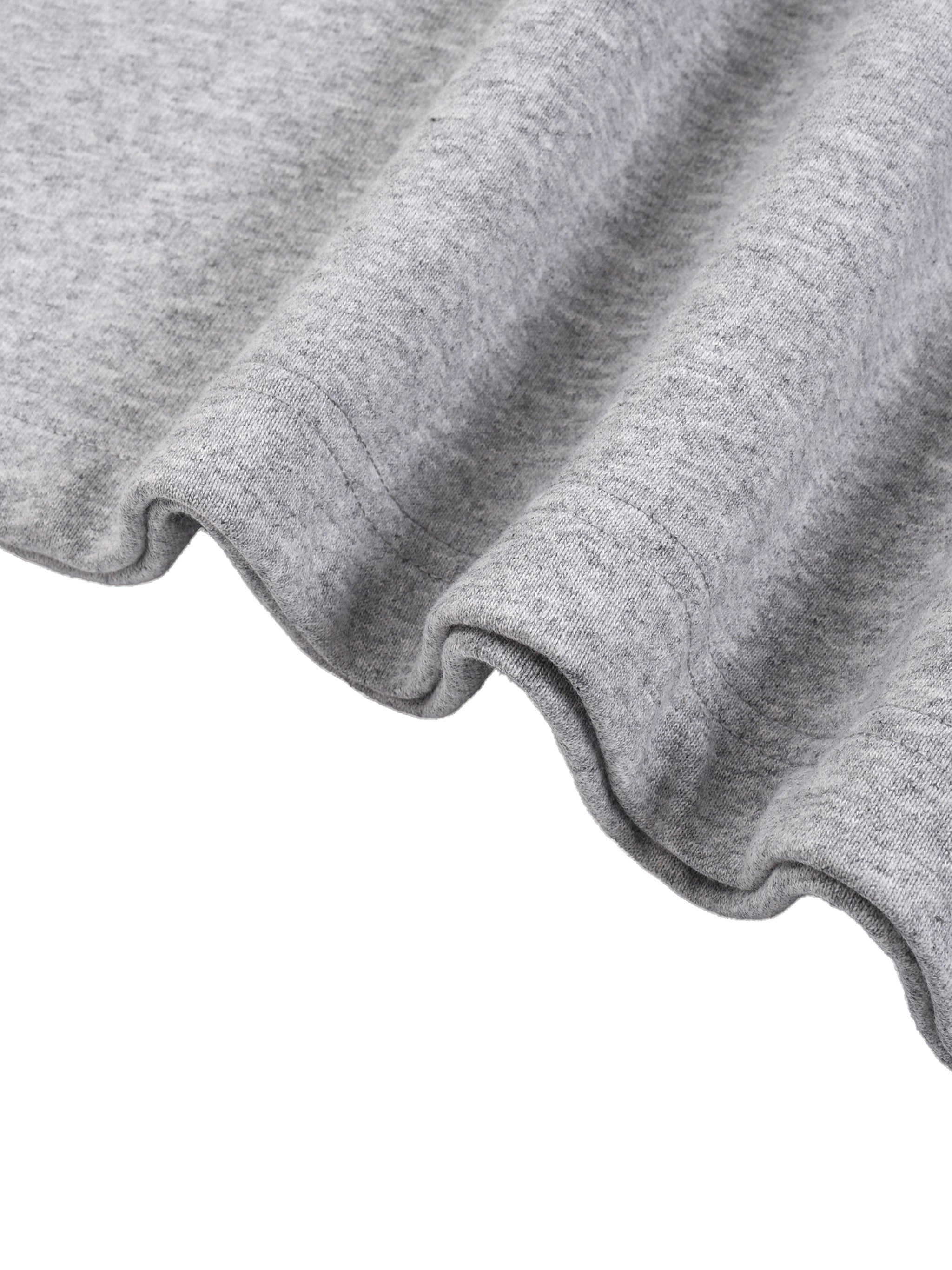 Quarter-Zip Rolled Edge Fleece Sweatshirt