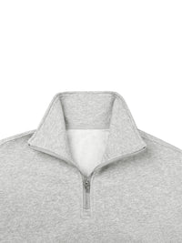 Quarter-Zip Drop Shoulder Sweatshirt