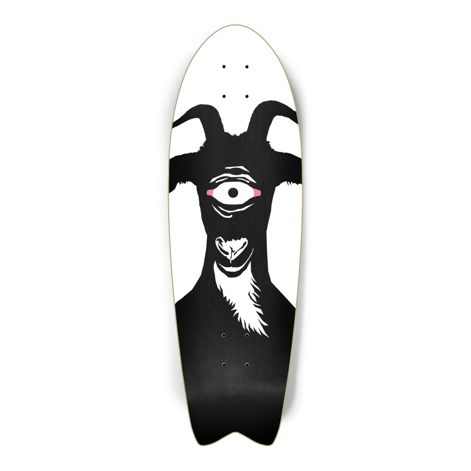 Goat Graphic Design Skateboard
